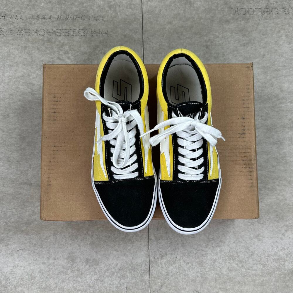 Vintage Y2K Revenge Storm Shoes Mens 10 Yellow Black Australia Exclusive Low Top - Picture 5 of 8
